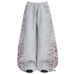 skater girl leopard print sweatpants boogzel clothing