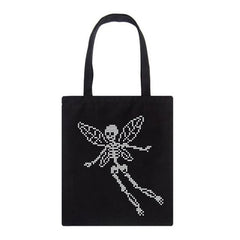 skull butterfly canvas bag boogzel clothing