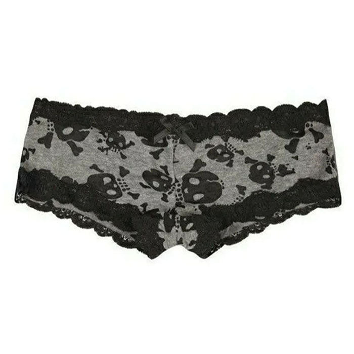skull print lace panty boogzel clothing