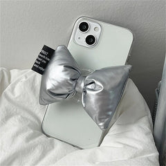 sliver bow iphone case boogzel clothing
