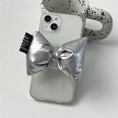 sliver bow iphone case boogzel clothing