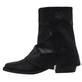 slouchy fit block heel boots boogzel clothing