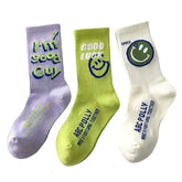 smiley face socks boogzel clothing