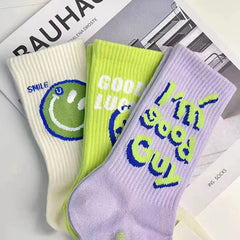 smiley face socks boogzel clothing