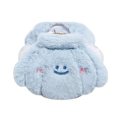 smiling shell fluffy hair clip boogzel clothing