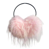 pink faux fur earmuffs boogzel clothing