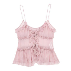 soft girl aesthetic ruffle top boogzel clothing