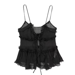 aesthetic ruffle top boogzel clothing