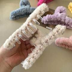 soft girl plush hair claw boogzel clothing