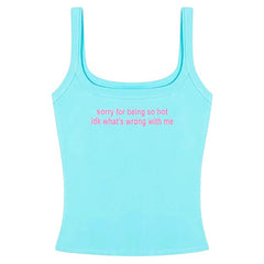 sorry for being so hot tank top boogzel clothing