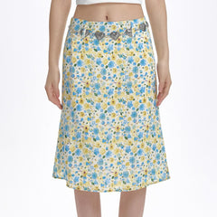 spring garden floral print skirt boogzel clothing