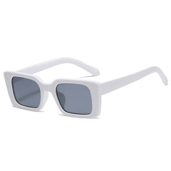 white rectangle sunglasses boogzel apparel