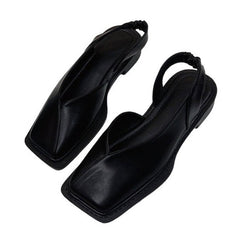 black square toe sandals boogzel clothing