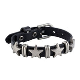 Grunge Aesthetic Leather Star Bracelet aesthetic