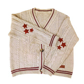 Preppy Aesthetic Star Cardigan boogzel clothing