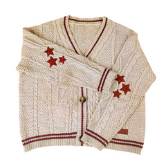 Preppy Aesthetic Star Cardigan boogzel clothing