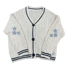 Preppy Aesthetic Star Cardigan boogzel clothing