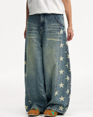 star print barrel jeans boogzel clothing