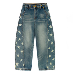 star print barrel jeans boogzel clothing
