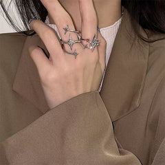 star aesthetic spiral ring boogzel clothing