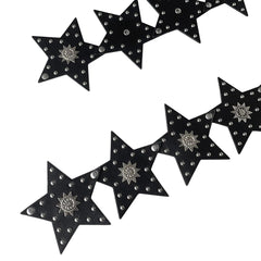 star black leather belt boogzel clothing
