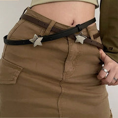 star buckle thin belt boogzel clothing