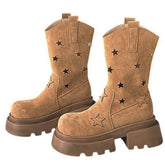 star cut out platform boots boogzel clothing