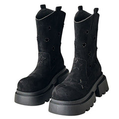star cut out platform boots boogzel clothing