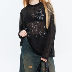 star girl aesthetic long sleeve top boogzel clothing