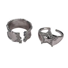 star girl aesthetic ring set boogzel clothing
