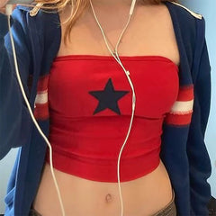 star girl aesthetic tube top boogzel clothing