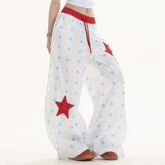 star girl aesthetic wide leg trousers boogzel clothing