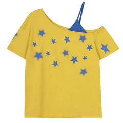 star girl off shoulder graphic tee boogzel clothing