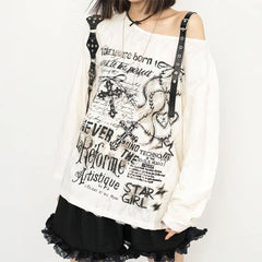 star girl one shoulder top boogzel clothing