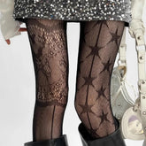 star girl patterned tights boogzel clothing