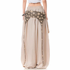 star pattern layered baggy pants boogzel clothing