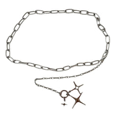 star pendant chain belt boogzel clothing