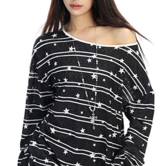 star print long sleeve t-shirt boogzel clothing