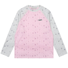 star print raglan long seeve top boogzel clothing
