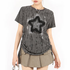 star print relaxed fit t-shirt boogzel clothing