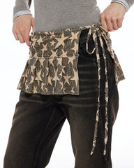 star print y2k overlay belt boogzel clothing