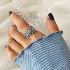 star silver ring boogzel clothing