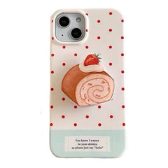strawberry swiss roll iphone case boogzel clothing