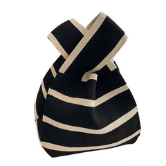 striped mini crochet bag boogzel clothing