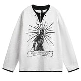 sunburst print top boogzel clothing