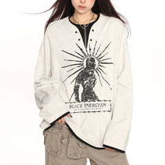 sunburst print top boogzel clothing