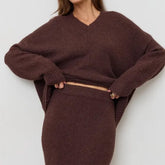 sweater and skirt aesthetic knit set boogzel clothing