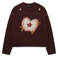 sweet apple knit sweater boogzel clothing