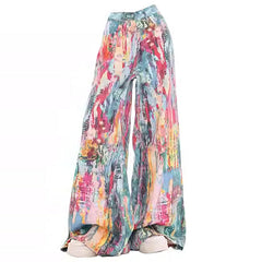tie dye wide leg jeans boogzel clothing