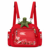 tomato shaped clear pocket handbag boogzel clothing